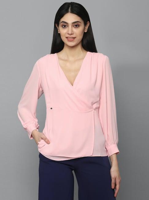 allen solly pink top