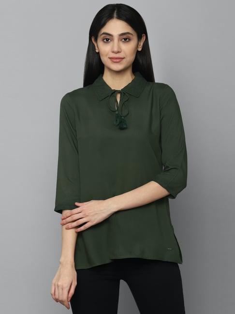 allen solly green tunic