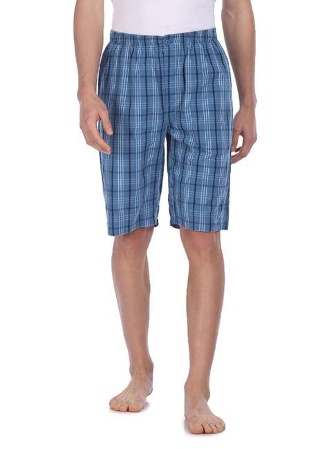 u.s. polo assn. blue check night shorts