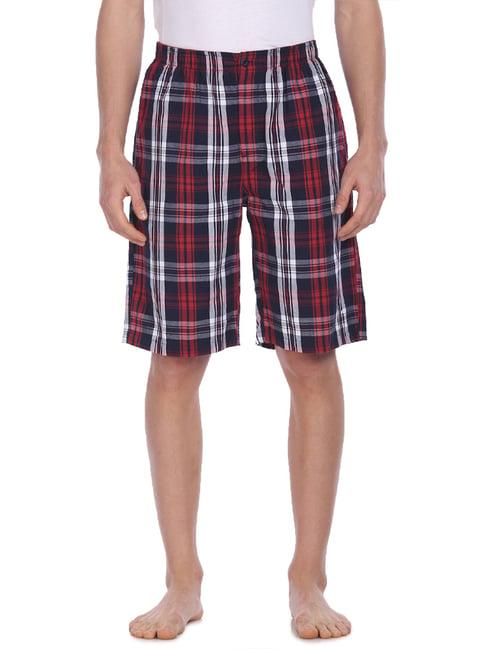 u.s. polo assn. multicolor check night shorts