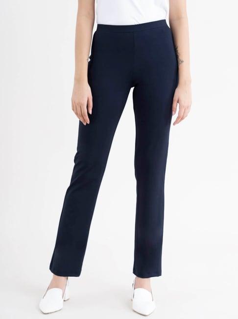 fablestreet women livin air high-rise bootcut trousers