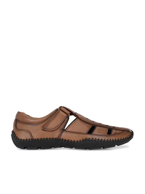 shences men's tan fisherman sandals