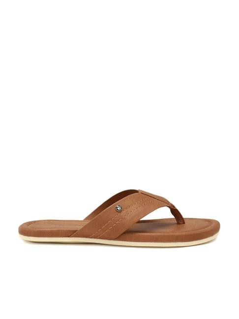 louis philippe men's brown thong sandals