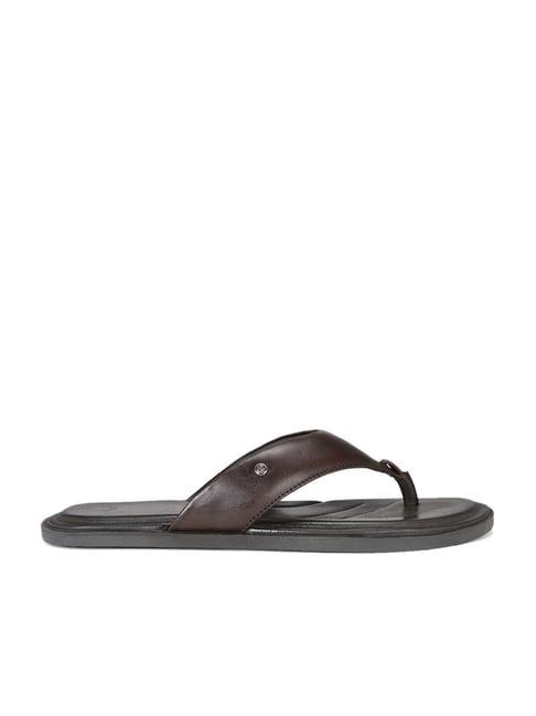 louis philippe men's brown thong sandals