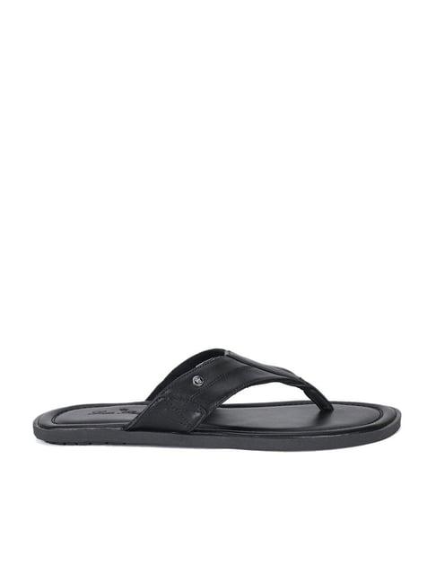 louis philippe men's black thong sandals