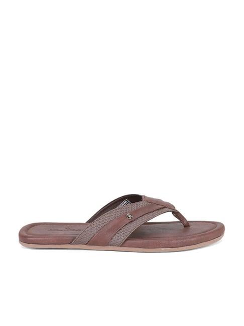 louis philippe men's brown thong sandals