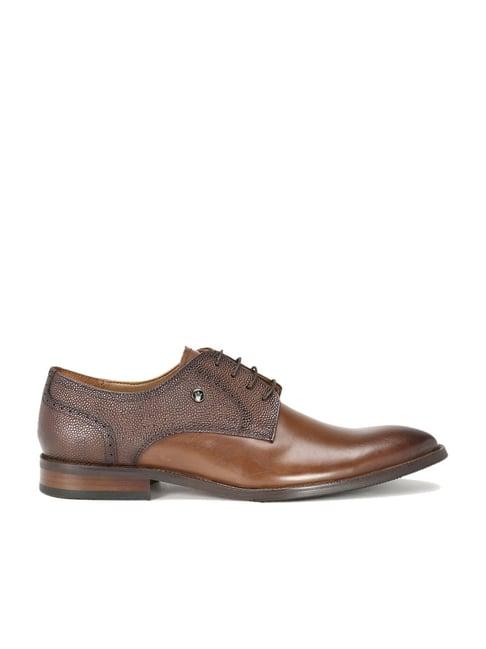 louis philippe men's brown derby shoes