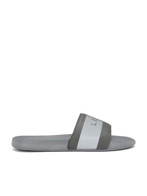 louis philippe men's grey slides