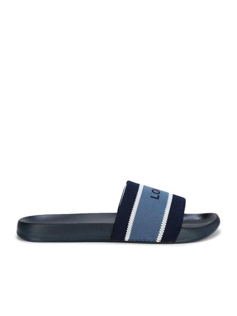 louis philippe men's blue slides