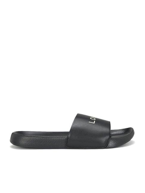 louis philippe men's black slides