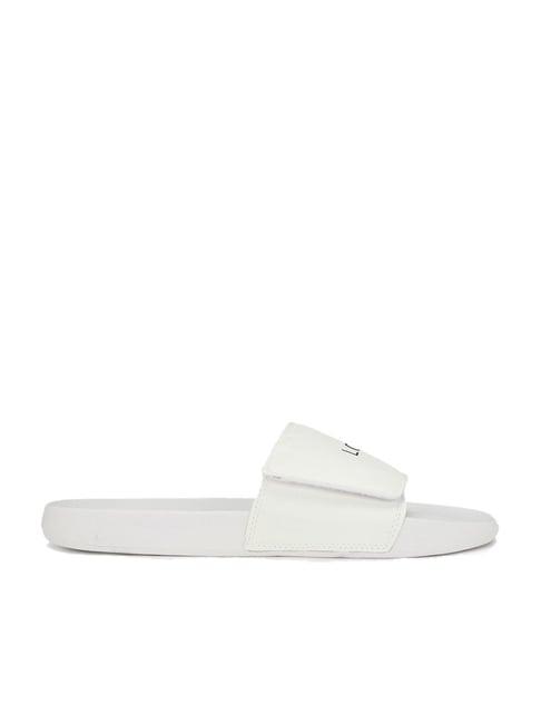 louis philippe men's white slides