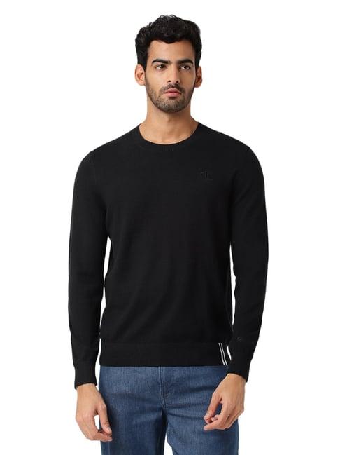 calvin klein jeans black regular fit sweater