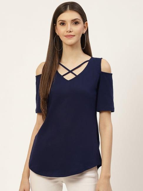 brinns navy a-line top