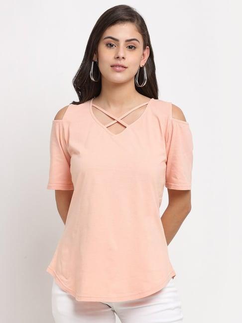 brinns peach a-line top