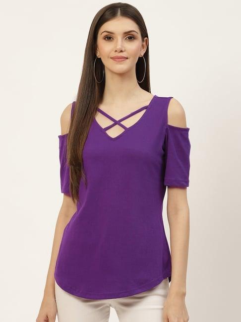 brinns purple a-line top