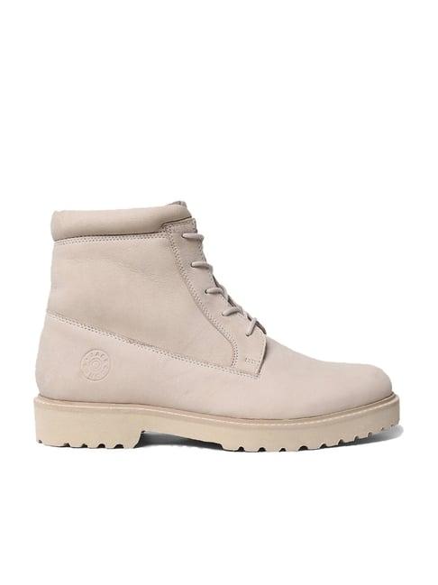 jack & jones men's beige derby boots