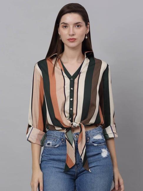 neudis multicolor striped top