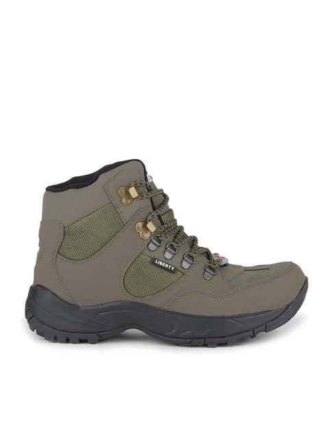 freedom by liberty men's green biker boots