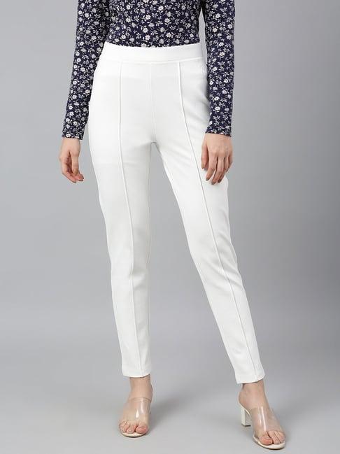 beverly hills polo club off-white mid rise pants