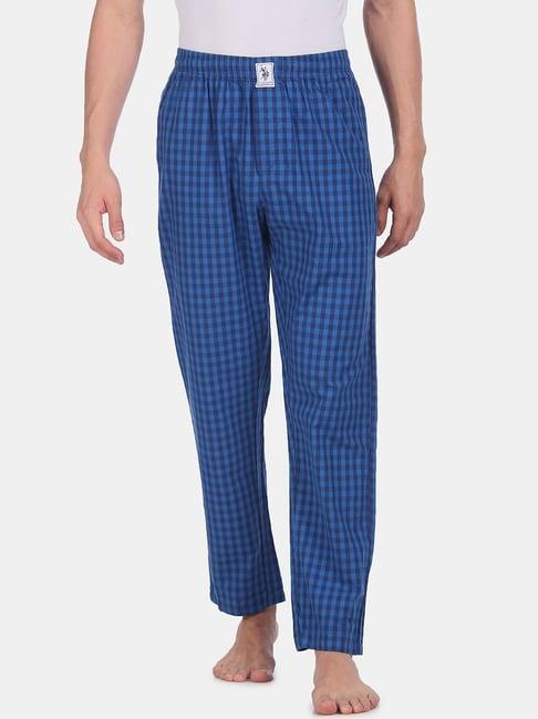 u.s. polo assn. blue check pyjamas