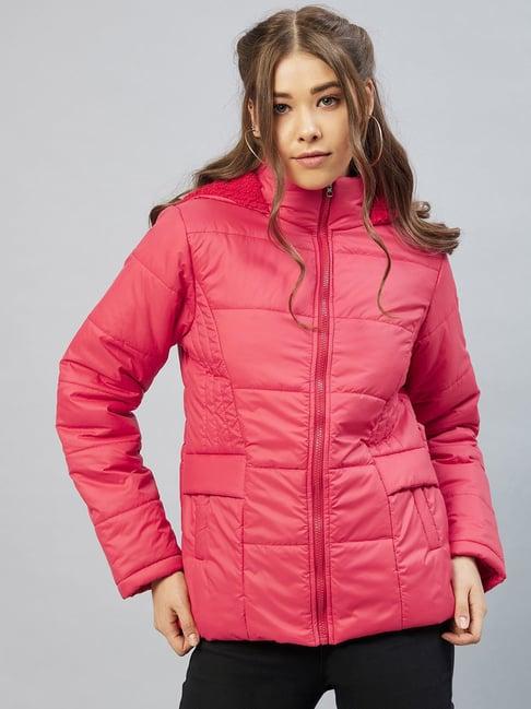 carlton london dark pink hooded jacket