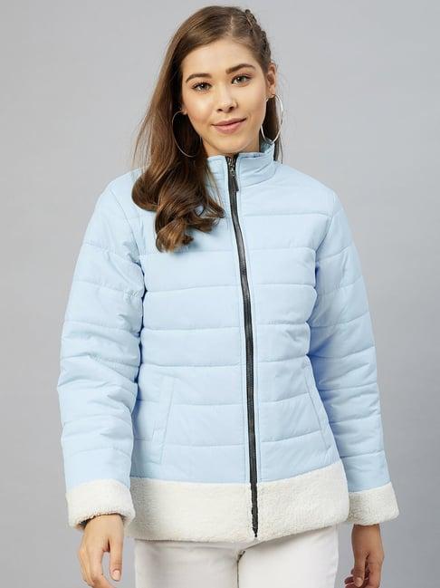 carlton london light blue puffer jacket