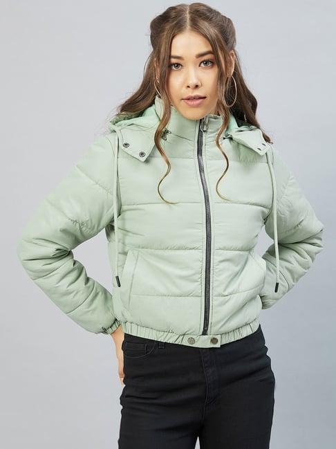 rare green hooded jacket