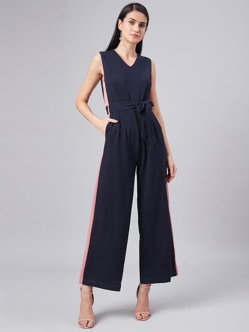 marie claire navy jumpsuit