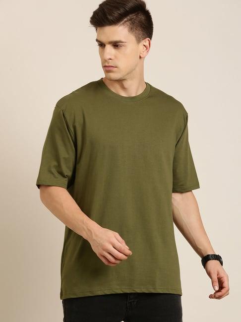 dillinger olive cotton crew t-shirt