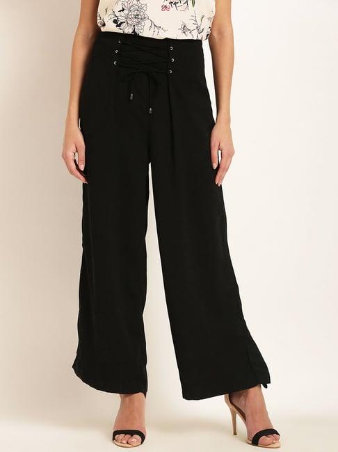 rare black mid rise culottes