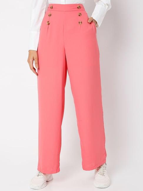 vero moda tea rose flared trousers