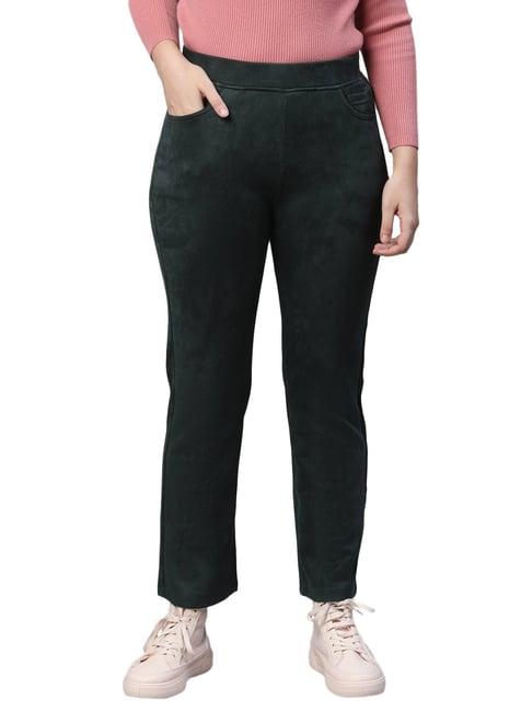 global republic green mid rise pants