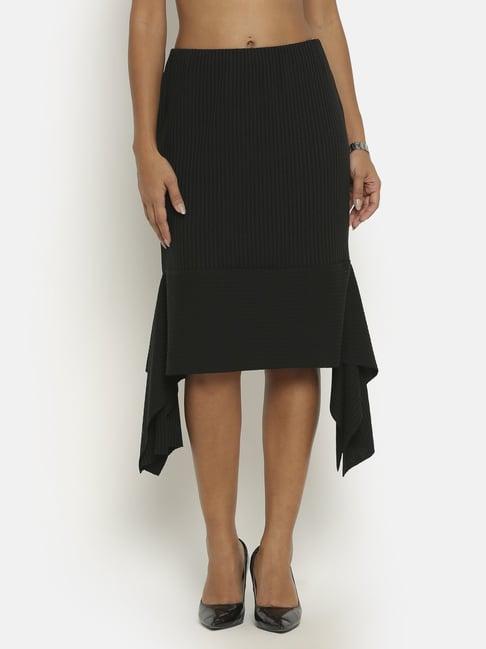 office & you black a-line skirt