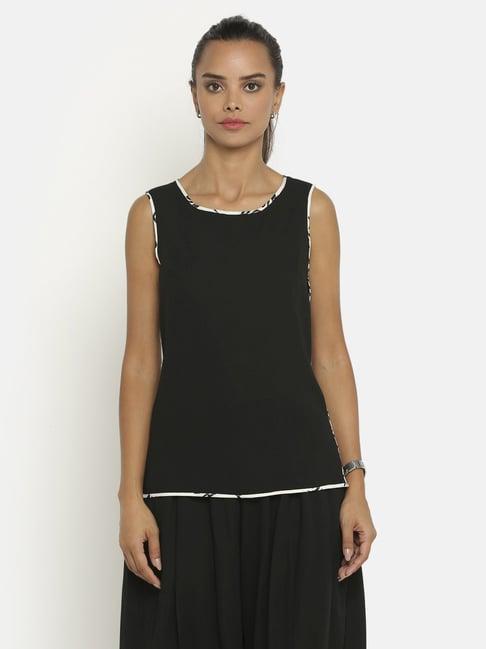 office & you black sleeveless top