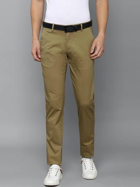 louis philippe sport khaki slim fit chinos