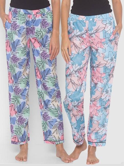 fashionrack blue abstract pyjamas with pocket (pack of 2)