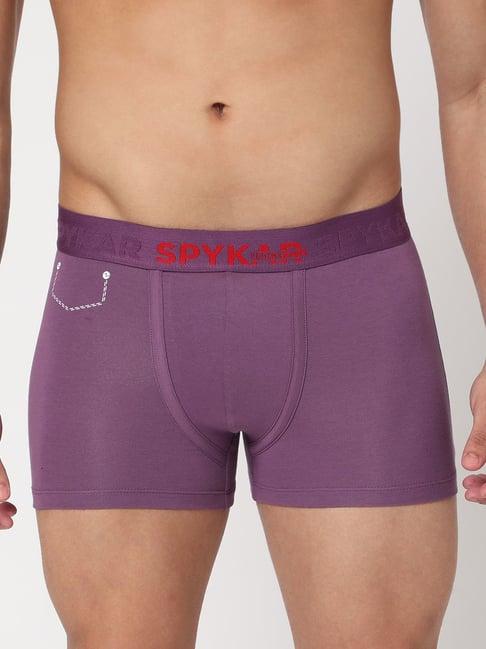 underjeans by spykar purple trunks