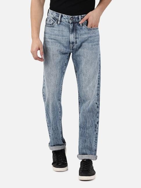 passion light blue heavily washed jeans