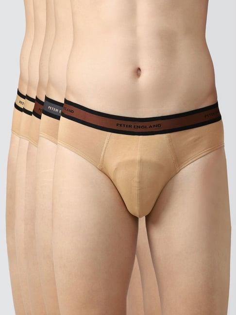 peter england beige regular fit briefs