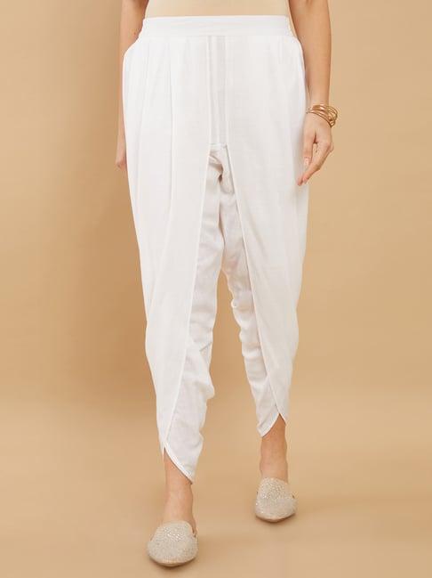 soch white regular fit dhoti pants