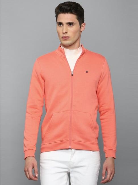 louis philippe sport peach regular fit sweatshirt