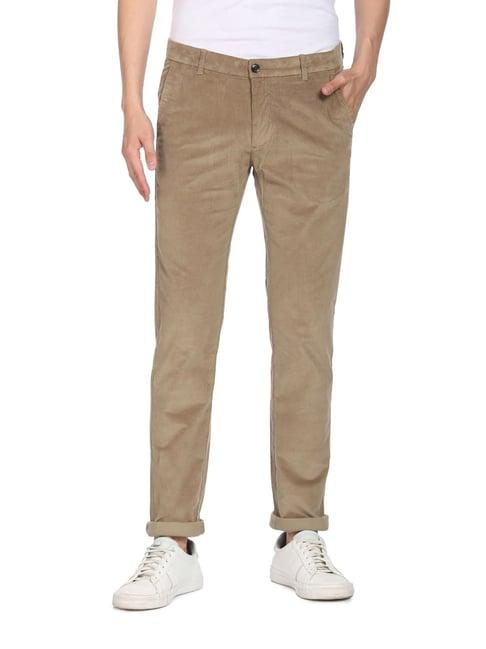 arrow sport khaki cotton slim fit chinos