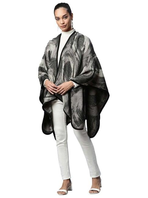 global republic grey printed cape