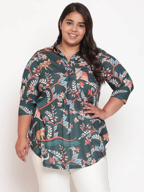 amydus green printed top