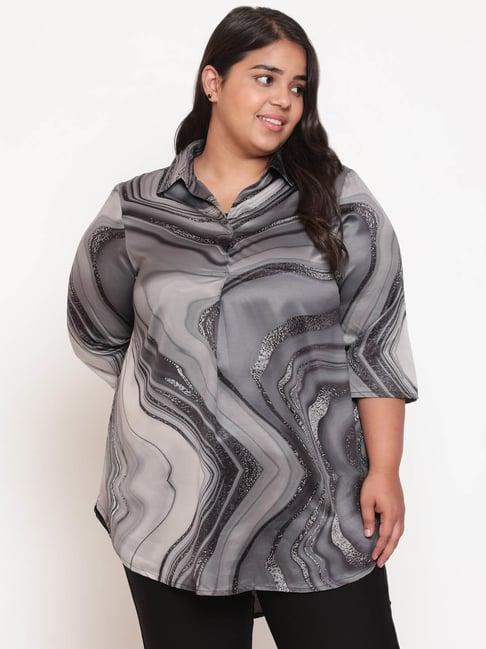 amydus grey printed top