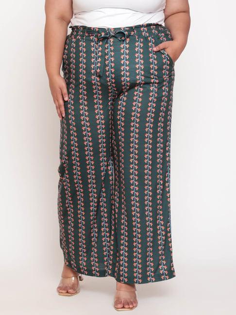 amydus green printed palazzos