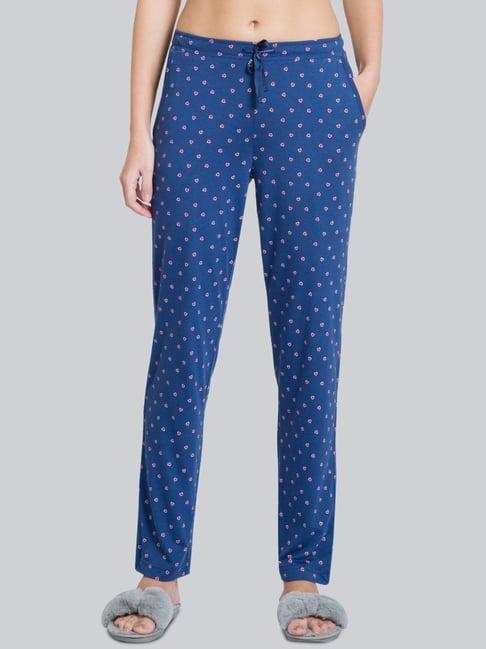 van heusen blue printed pyjamas