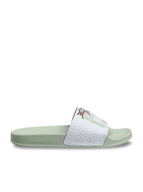 adidas originals men's adilette white casual sandals