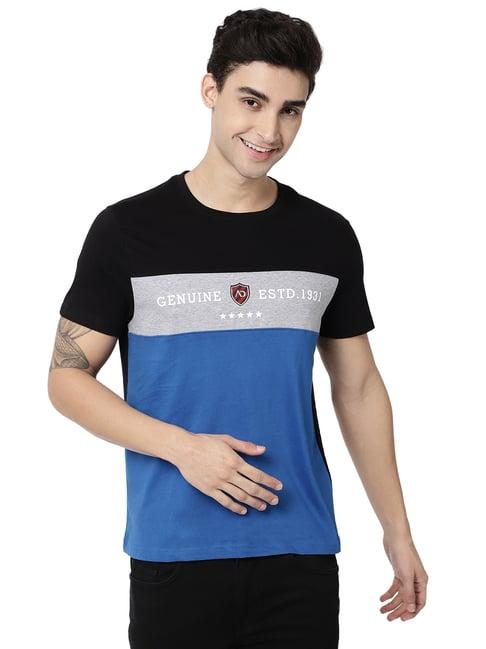 ad by arvind multicolor crew t-shirt