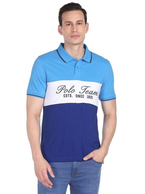 ad by arvind multicolor polo t-shirt